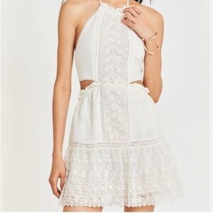 LoveShackFancy Kesia Dress White Large